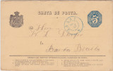 CP CARTA DE POSTA BRAILA GALAT ND(1877), Circulata, Printata
