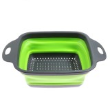 Strecuratoare pliabila QTQ-1056M, polipropilena + cauciuc, verde + gri, 22 x 29 cm