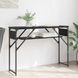 vidaXL MasaConsole Stejar Negru 105x30x75cm Lemn compozit 882883