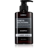 KUNDAL Honey &amp; Macadamia Amber Vanilla sampon natural pentru păr uscat și deteriorat 500 ml