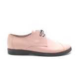 Pantofi din piele Oxford Kika Nude Rose