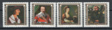 Liechtenstein 1982 809/12 MNH nestampilat - Picturi de vizitatori celebri (II)