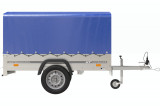 Remorcă 200 x 106 cu prelata albastră, cadru și roată Garden Trailer200 KIPP