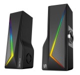 Cumpara ieftin Boxe gaming 2.0 Blys RGB, functie Dual Mode Bluetooth