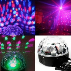 Glob disco cu lumini multicolore foto