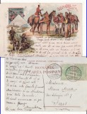 Armata romana -tipuri- militara, manevre, litografie