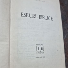 MOSES ROSEN - ESEURI BIBLICE