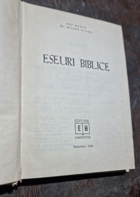 MOSES ROSEN - ESEURI BIBLICE foto