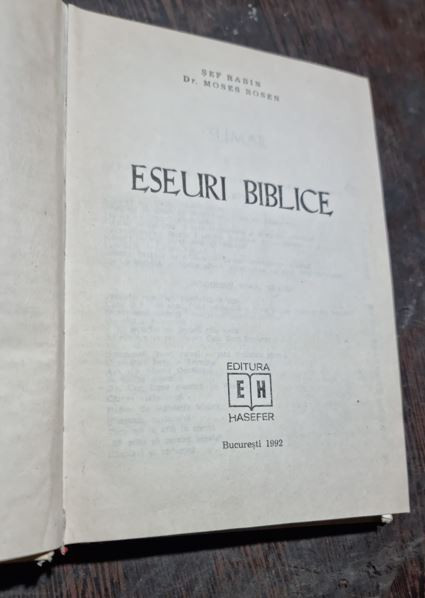 MOSES ROSEN - ESEURI BIBLICE
