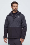 The North Face jacheta de exterior New DryVent Triclimate culoarea negru