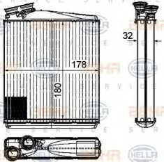 Radiator incalzire interior VOLVO V70 III (BW) (2007 - 2016) HELLA 8FH 351 315-541 foto