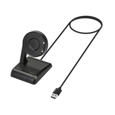 Docking stand kwmobile pentru Ticwatch Pro 3 Lite/Pro 3, Plastic, Negru, 59814.01 foto