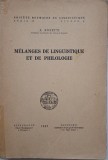 Melanges de linguistique et de philologie &ndash; A. Rosetti (coperta putin uzata)