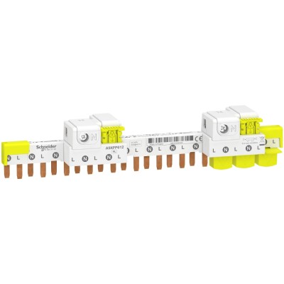 Bareta de alimentare 1P+N cu conectori 12M Acti9 Schneider A9XPP612 foto