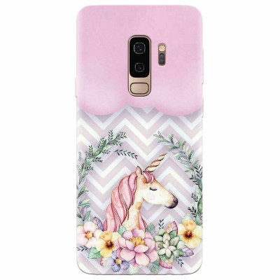 Husa silicon pentru Samsung S9 Plus, Aesthetic Unicorn foto