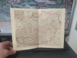 Hartă politică Austria partea vestică și partea estică, Osterreich Westlicher teil und Ostlicher teil 1930, Bibliographisches Institut AG Leipzig, 181