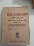 Originele democratiei romanesti, Carvunarii, Constitutia Moldovei de la 1822 - D.V. Barnoschi