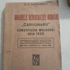 Originele democratiei romanesti, Carvunarii, Constitutia Moldovei de la 1822 - D.V. Barnoschi