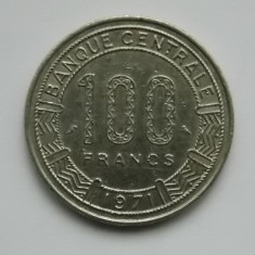 100 FRANCS 1971 GABON