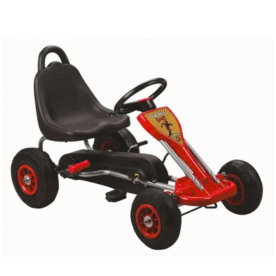 GO Kart cu pedale, 3-6 ani, Kinderauto A-05-1, roti Gonflabile, culoare Rosie foto