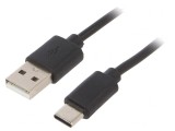 Cablu USB A la USB C 1m Negru Cablexpert, Gembird