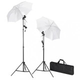 Kit lumini studio foto, trepiede+umbrele, vidaXL