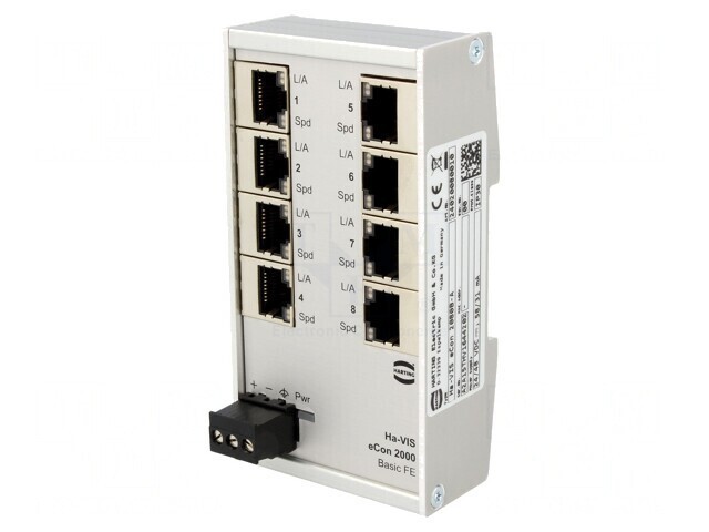 Switch Ethernet Neadministrabil 8 Porturi RJ45 9-60VDC