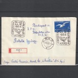 Plic Expozitie Filatelica Arad 1958 cu valoarea de 3.3 lei din LP448 Circulat