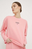Tommy Jeans bluză femei, culoarea roz, cu imprimeu DW0DW17796