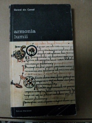 ARMONIA LUMII- GERARD DIN CENAD -BUC. ,1984 foto