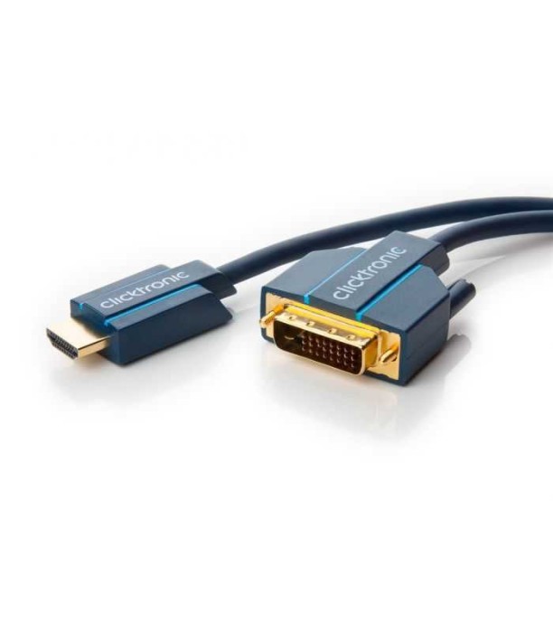 Cablu Profesional 7.5m HDMI - DVI 24+1 Ultra HD 4K 60Hz cupru AWG28