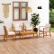 Gossi set mobilier de gradina cu perne, 5 piese, lemn masiv acacia