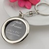 Breloc metalic insertie foto rotund