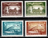 Portugalia 1956, Mi #850-853**, cai ferate, tren locomotiva, MNH, cota 120 &euro;!