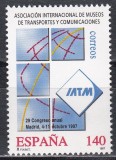 Spania1997-Congresul Asoc. Internaț.a Muzeelor ​​de Transport și Comunicații,MNH, Nestampilat
