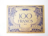 Rara! Franta bancnota scolara 100 Francs 1946 aUNC editie scolara Chambery,bancnota din imagini la cel mai mic pret