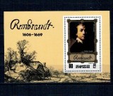 DPR Korea 1983 - Rembrandt, arta, colita neuzata