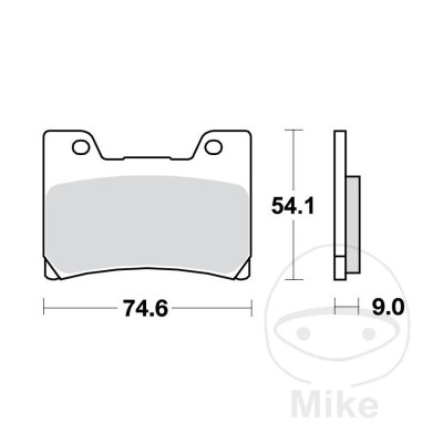 MBS Placute frana sinter Yamaha FZR 600 RN Genesis 4MH2 4MH 4MH-005101 - 1995 TRW MCB622SV, Cod Produs: 7873383MA foto