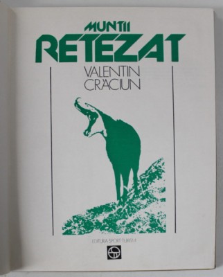 MUNTII RETEZAT de VALENTIN CRACIUN, 1981 foto