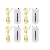 Set 4 instalatii LED The Unicorn Work, 3 m, 30 micro leduri, IP65, auriu, alb
