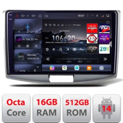Navigatie VW Passat 2009-2014 Edotec Kit-267 8 core QLED 2K 16+512 360 Android Waze USB Navigatie Internet Youtube Radio CarStore Technology foto