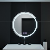 Oglinda LED Rotunda, 60cm, Sfera Touch, Sistem Dezaburire, Dimabila ModernLight Concept