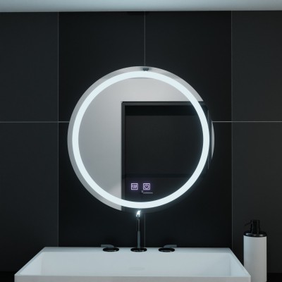 Oglinda LED Rotunda, 60cm, Sfera Touch, Sistem Dezaburire, Dimabila ModernLight Concept foto