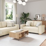 VidaXL Set canapea, 2 piese, perne din in