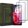 Folie de protectie Ecran HOFI Glass PRO+ pentru Motorola Moto G24 Power / G04 / G24 / E14, Sticla Securizata, Full Glue, Set 2 bucati, 2.5D, Neagra