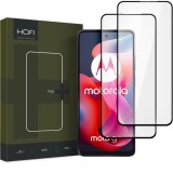Folie de protectie Ecran HOFI Glass PRO+ pentru Motorola Moto G24 Power / G04 / G24 / E14, Sticla Securizata, Full Glue, Set 2 bucati, 2.5D, Neagra