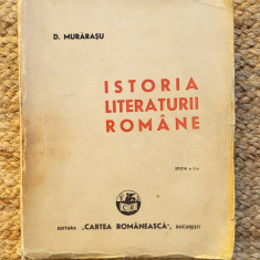 ISTORIA LITERATURII ROMÂNE -D. MURĂRAȘU, ED. A II-A