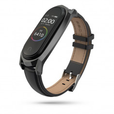 Curea Tech-Protect Herms pentru Xiaomi Mi Smart Band 5/6/6 NFC Negru