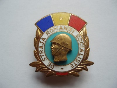 ROMANIA - INSIGNA DE STRAJA PATRIEI SOCIALISTE, IM1.163 foto