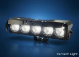 Proiector LED auto-moto Xentech Light 5 LED, bi-fazic (faza scurta + lunga), 25W, Alb